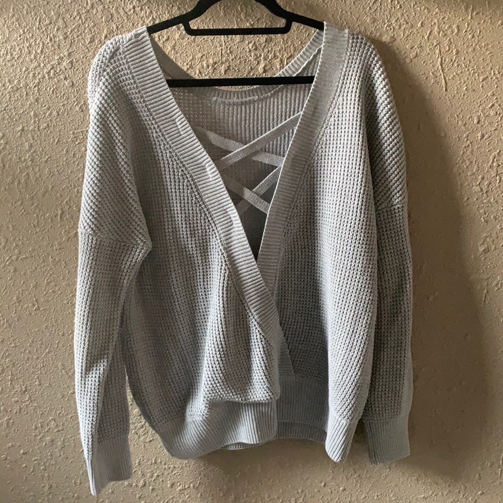 Open Back Sweater